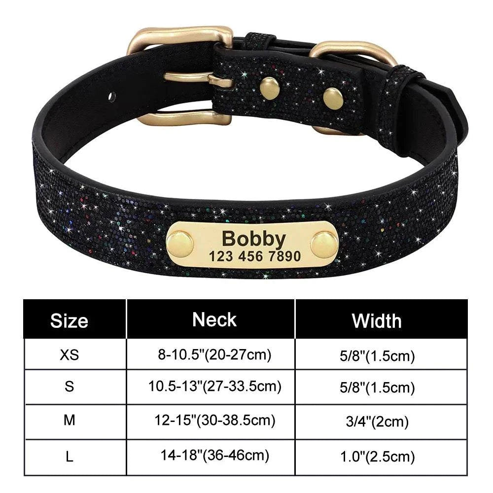 Personalised Bling Customized Anti-Lost Pet ID Collar