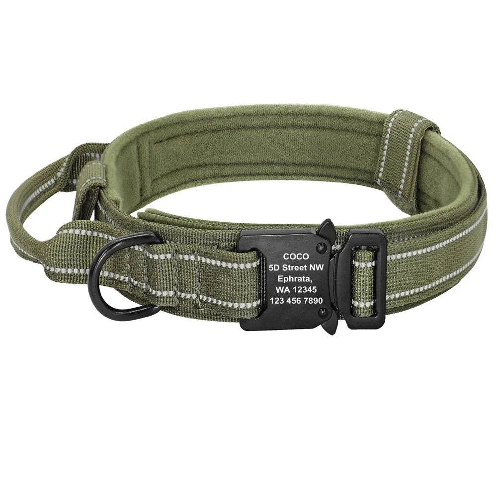 Military Tactical Pet Collar ID - Devya's Pet Emporium