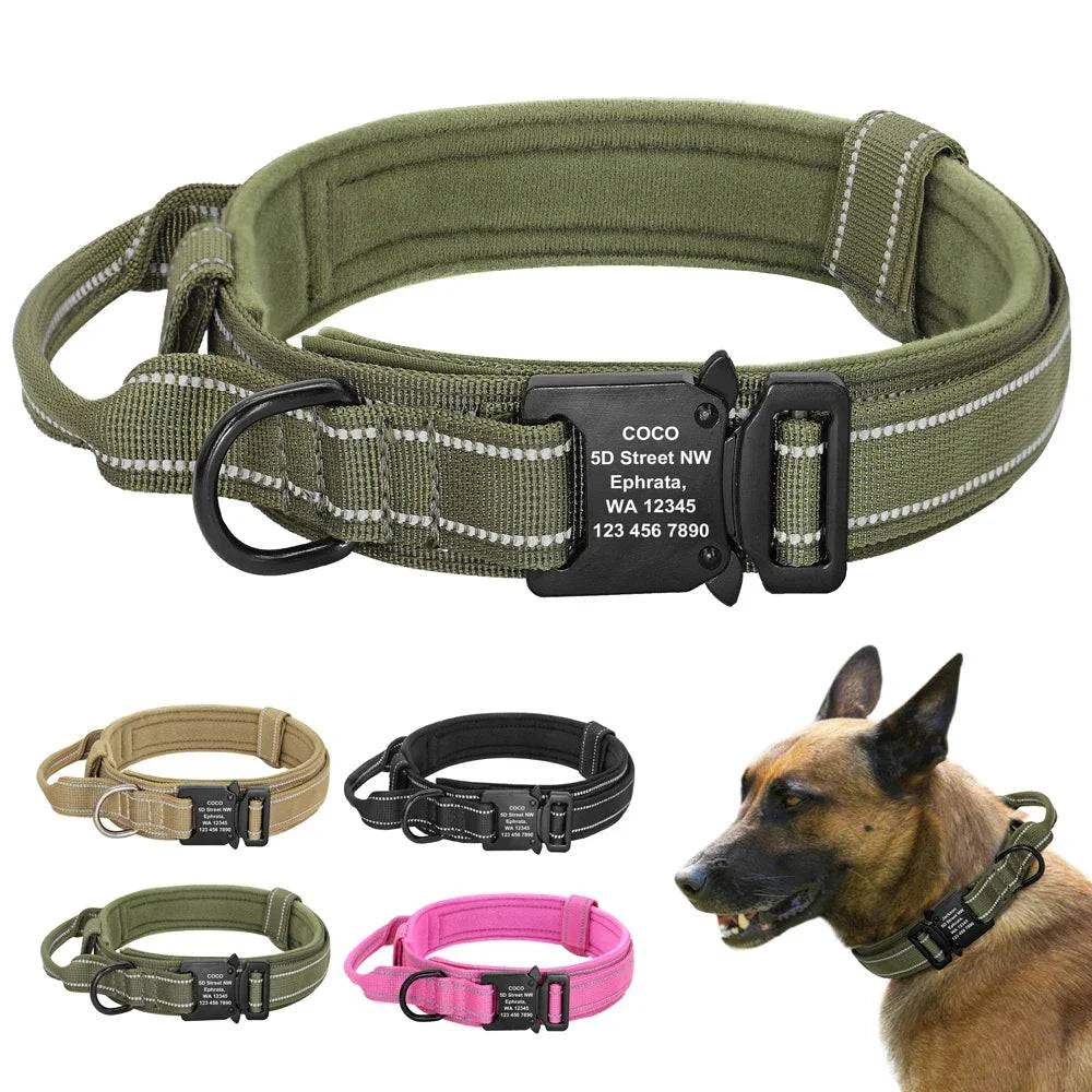 Military Tactical Pet Collar ID - Devya's Pet Emporium