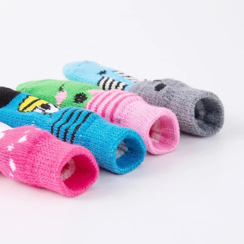 4Pcs Cute Pet Dog Socks - Devya's Pet Emporium
