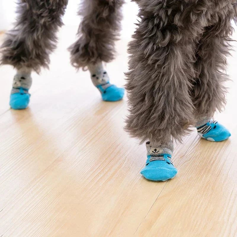 4Pcs Cute Pet Dog Socks - Devya's Pet Emporium