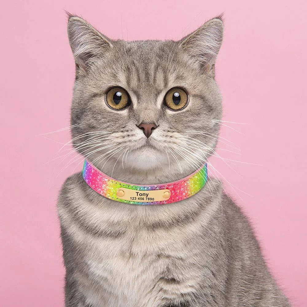 Personalised Bling Customized Anti-lost Pet ID Collar 
