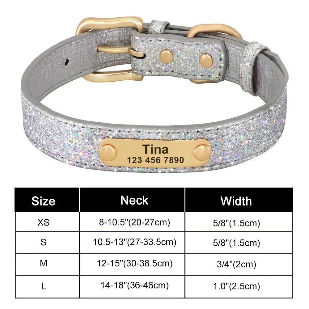 Personalised Bling Customized Anti-Lost Pet ID Collar