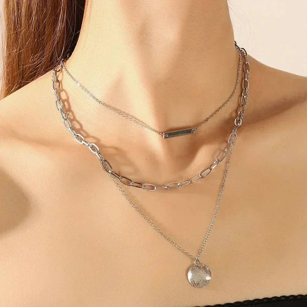 Vintage Gold Plated Round Coin Pendant