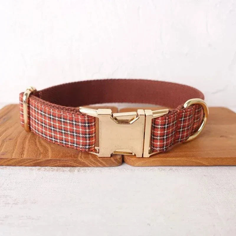 Personalised Plaid Collar