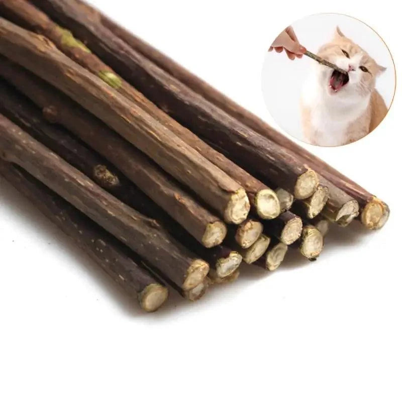 Natural Sticks Cleaning Tooth Catnip Toy - Devya's Pet Emporium