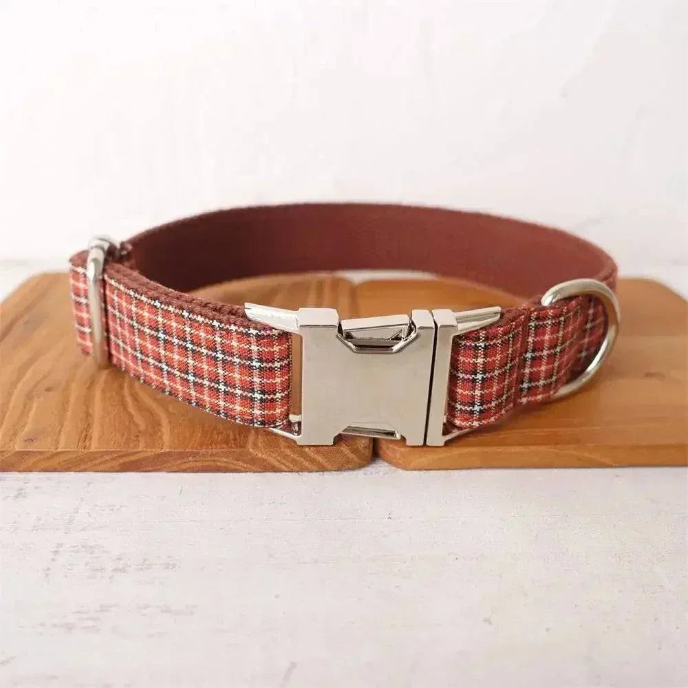 Personalised Plaid Collar