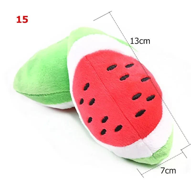 Fruit Animals Cartoon Dog Toys