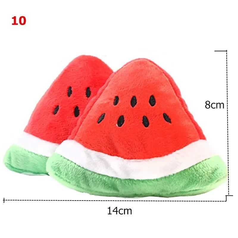 Fruit Animals Cartoon Dog Toys