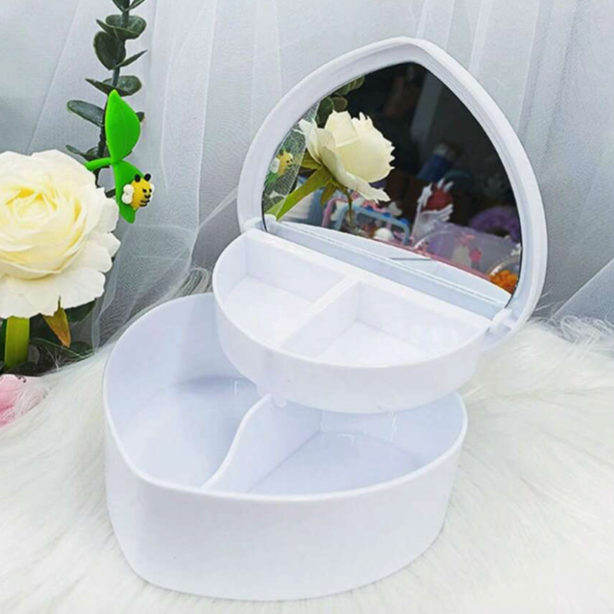 Heart Shape Travel Jewellery Box