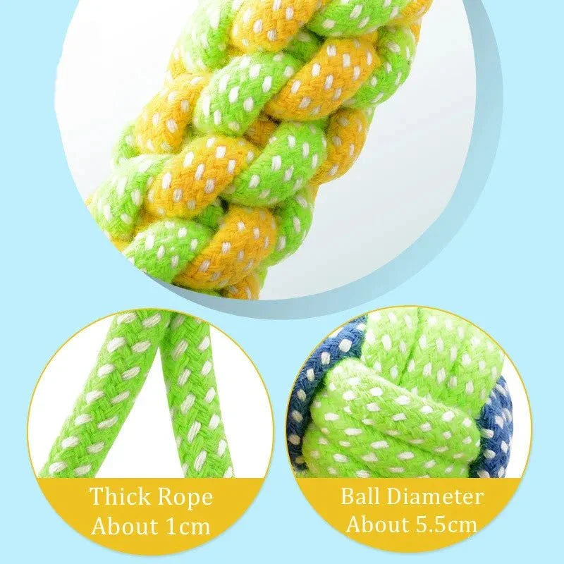 Interactive Cotton Mini Rope Toy Ball