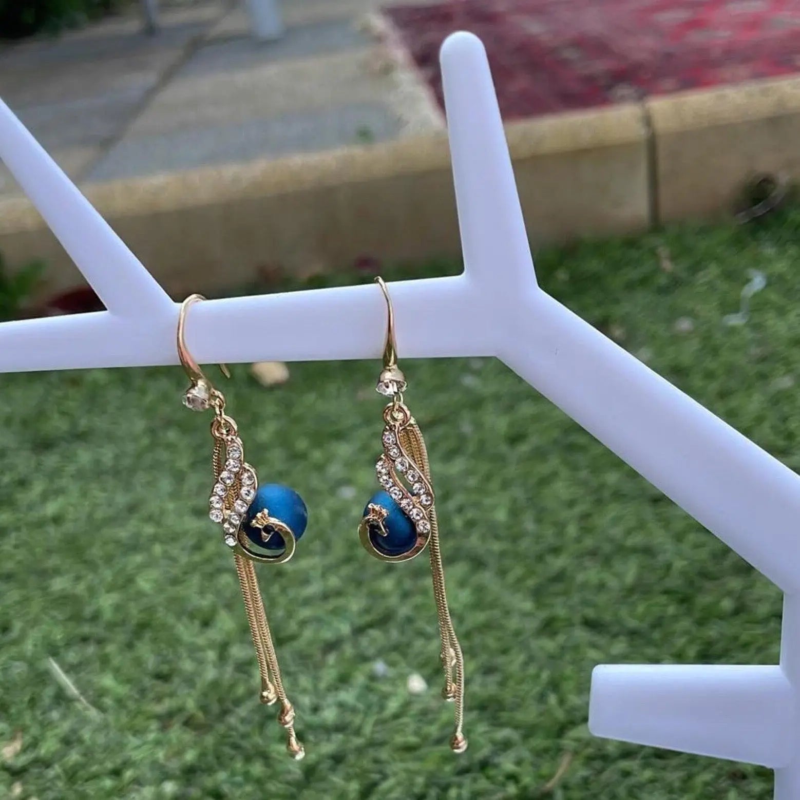 Handmade Peacock Earrings