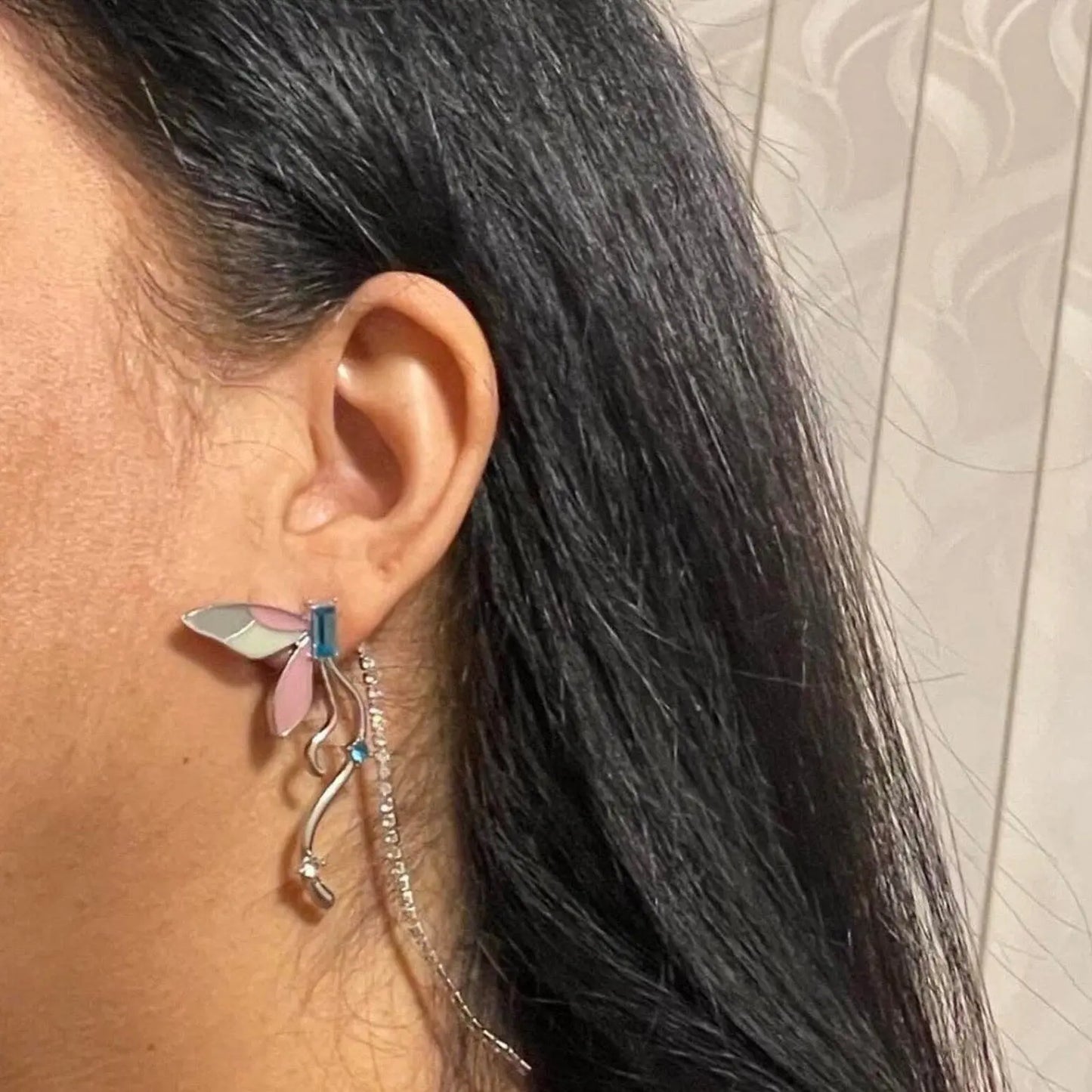 Butterfly Drop Earrings