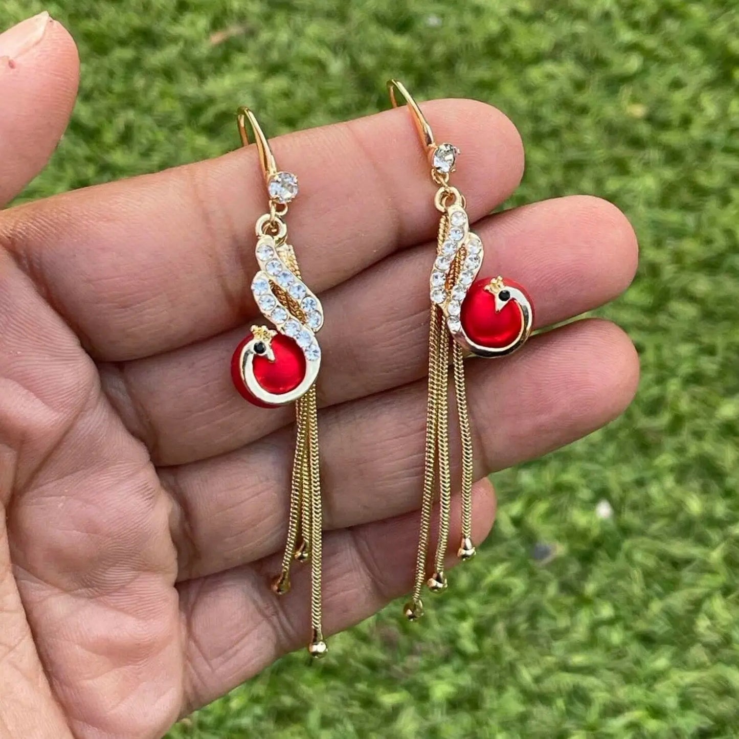 Handmade Peacock Earrings