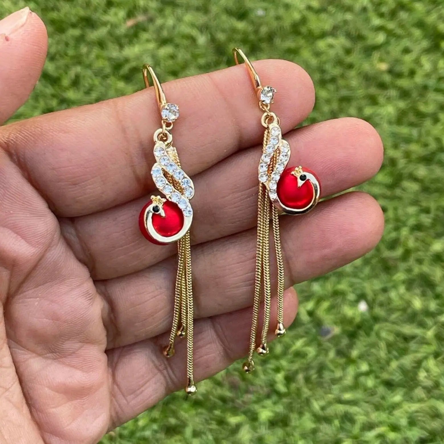 Handmade Peacock Earrings