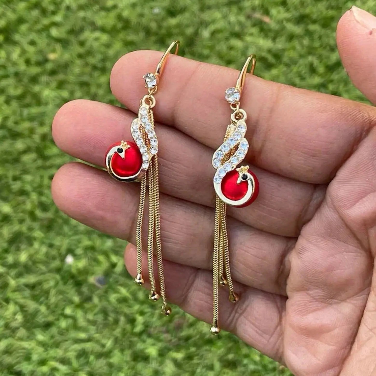 Handmade Peacock Earrings