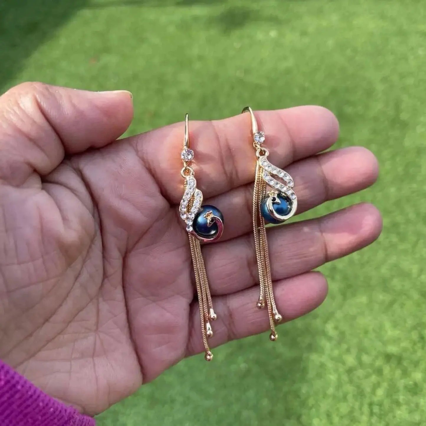 Handmade Peacock Earrings