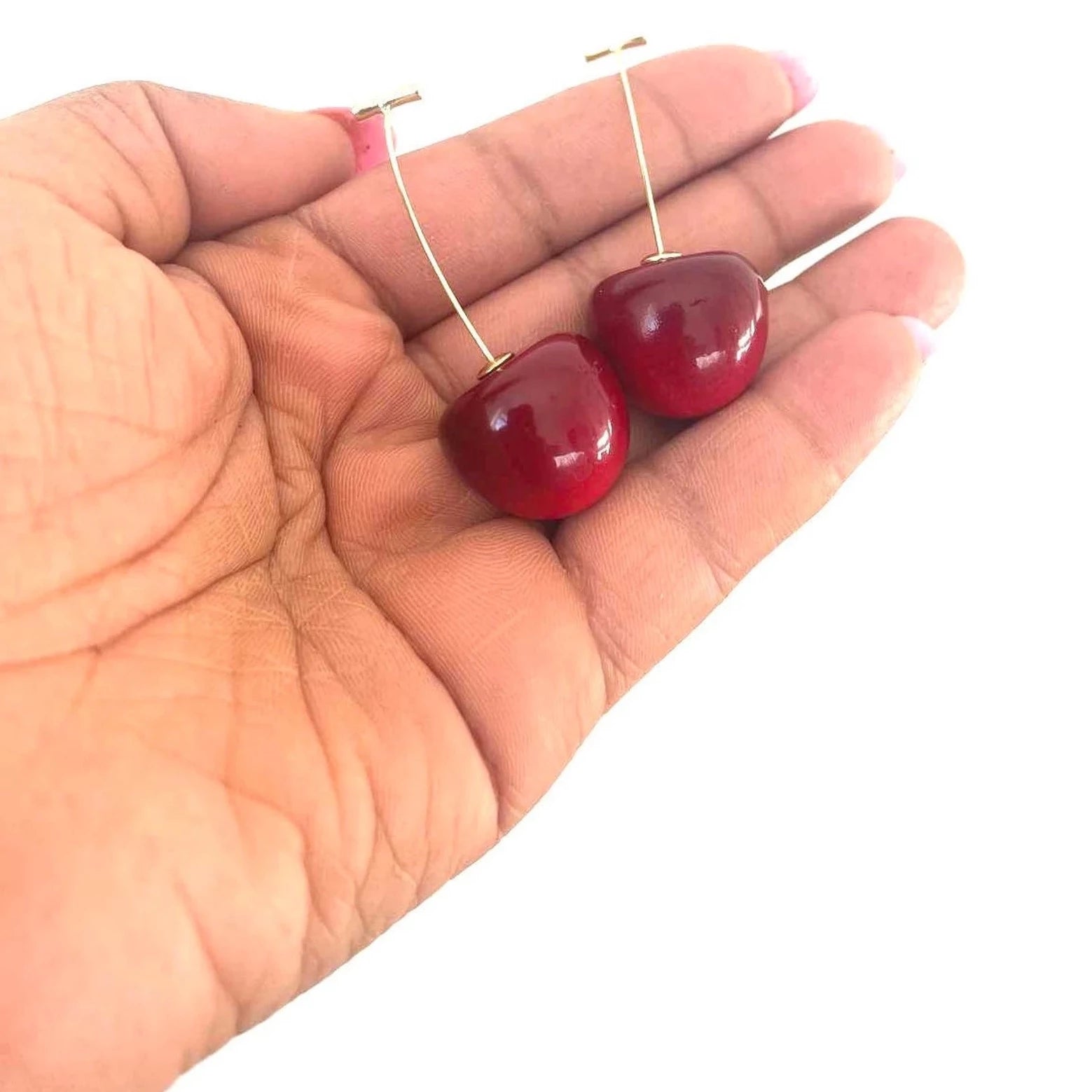 Handmade Cherry Earrings