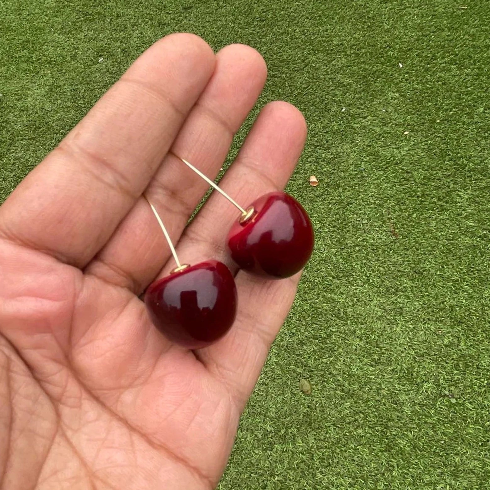 Handmade Cherry Earrings